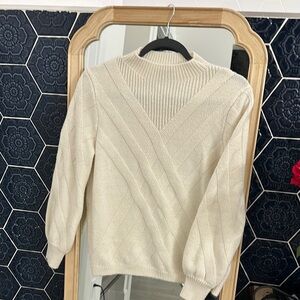Ivory Knit Women's Sweater